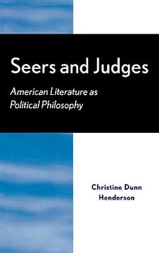 portada seers and judges: american literature as political philosophy (in English)
