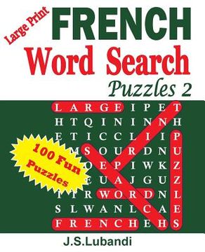 portada Large Print FRENCH Word Search Puzzles 2 (en Francés)