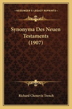 portada Synonyma Des Neuen Testaments (1907) (en Alemán)