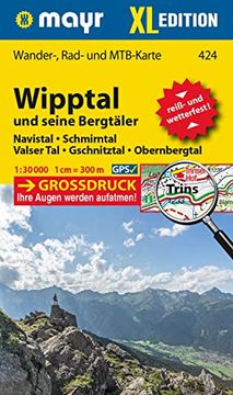 portada Mayr Wanderkarte Wipptal und Seine Bergtäler 1: 30. 000 (en Alemán)