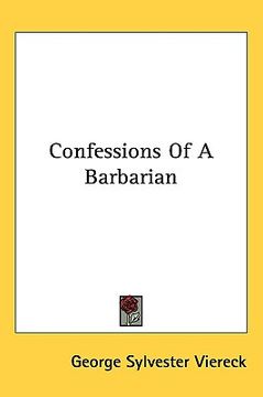 portada confessions of a barbarian (en Inglés)