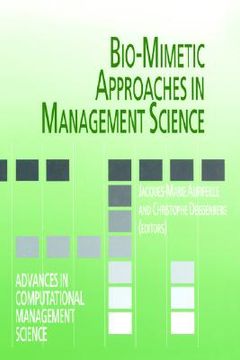 portada bio-mimetic approaches in management science (en Inglés)