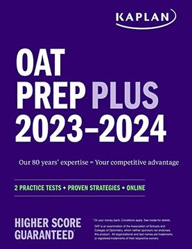 portada Oat Prep Plus 2023-2024: 2 Practice Tests + Proven Strategies + Online (en Inglés)