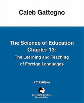 portada the science of education chapter 13: the learning and teaching of foreign languages