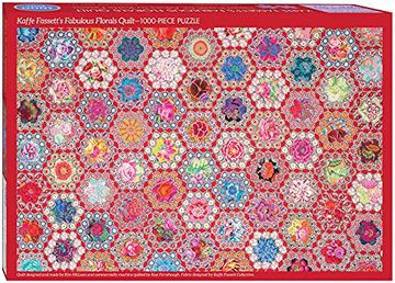 portada Kaffe Fassett’S Fabulous Florals Quilt Jigsaw Puzzle: 1000 Pieces, Dimensions 29. 5˝ x 19. 7˝ (en Inglés)