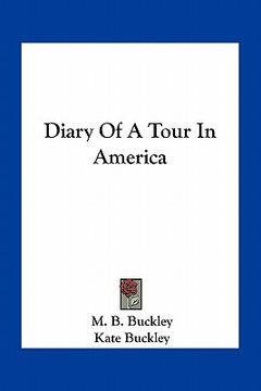 portada diary of a tour in america (in English)