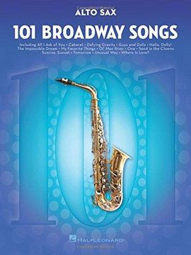 portada 101 Broadway Songs for Alto Sax (en Inglés)