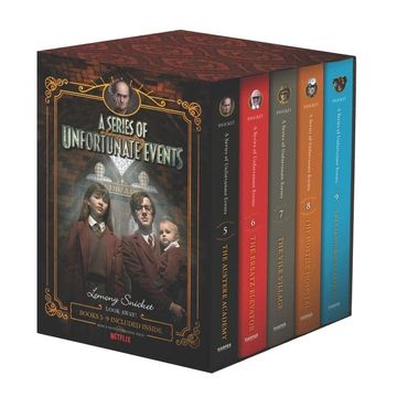 portada A Series of Unfortunate Events #5-9 Netflix Tie-In box set (in English)