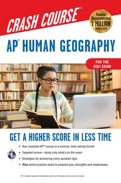portada Ap(r) Human Geography Crash Course, Book + Online: Get a Higher Score in Less Time (en Inglés)