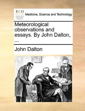 portada meteorological observations and essays. by john dalton, ... (in English)