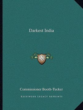 portada darkest india (en Inglés)