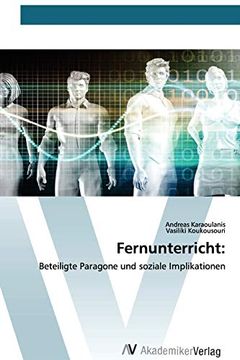 portada Fernunterricht: Beteiligte Paragone und Soziale Implikationen (en Alemán)