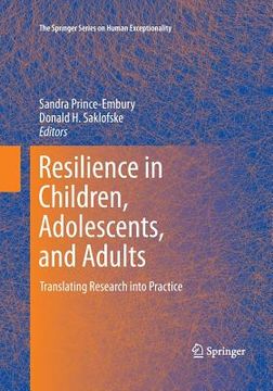 portada Resilience in Children, Adolescents, and Adults: Translating Research Into Practice