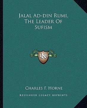 portada jalal ad-din rumi, the leader of sufism (en Inglés)