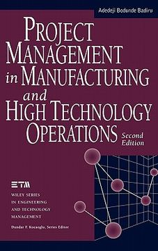 portada project management in manufacturing and high technology operations (in English)