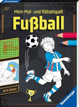 portada Mein Mal- und Rätselspaß: Fußball (en Alemán)