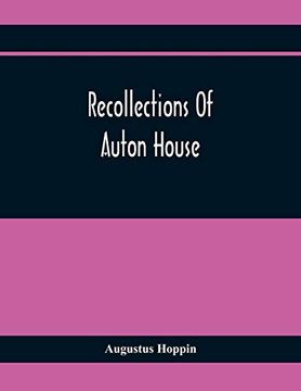 portada Recollections of Auton House (en Inglés)