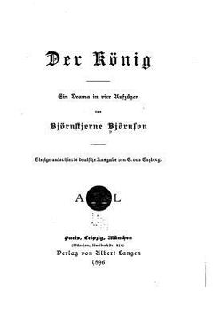 portada Der König, Ein Drama in vier Sufzügen von Björnstjerne Björnson (in German)