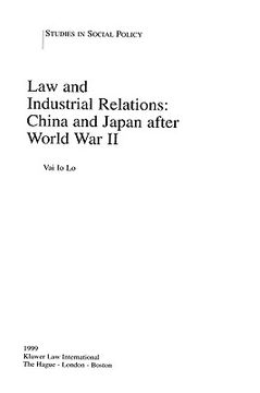 portada law and industrial relations: china and japan after world war ii