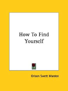 portada how to find yourself (en Inglés)