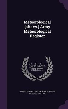 portada Meteorological [afterw.] Army Meteorological Register (en Inglés)