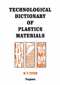 portada Technological Dictionary of Plastics Materials (in English)