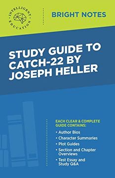 portada Study Guide to Catch-22 by Joseph Heller (Bright Notes) (en Inglés)