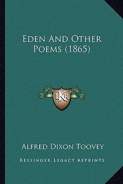 portada eden and other poems (1865) (en Inglés)