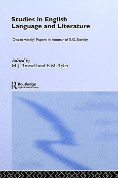 portada studies in english language and literature: doubt wisely (in English)