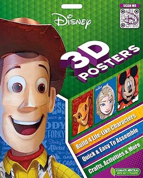 portada Disney 3D Posters: Quick & Easy to Assemble Life-Like Characters, Plus Crafts, Activities, and More