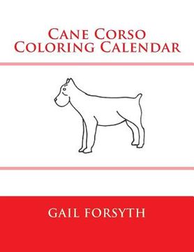 portada Cane Corso Coloring Calendar