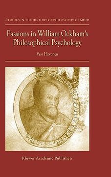 portada passions in william ockham's philosophical psychology (en Inglés)