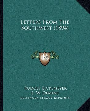 portada letters from the southwest (1894) (en Inglés)