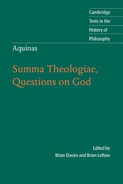 portada Aquinas: Summa Theologiae, Questions on god Paperback (Cambridge Texts in the History of Philosophy) (en Inglés)