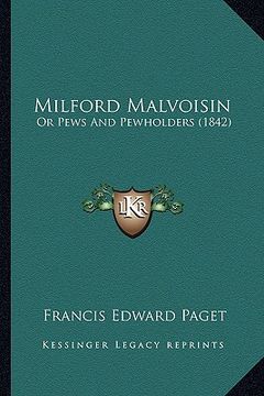 portada milford malvoisin: or pews and pewholders (1842) (in English)