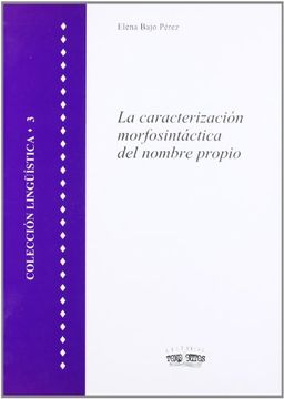 portada Caracterizacion Morfosintactica Nombre Propio (in Spanish)