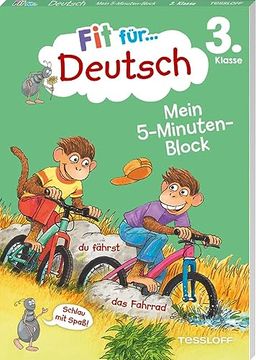 portada Fit für Deutsch 3. Klasse. Mein 5-Minuten-Block: Rechtschreibung, Zeichensetzung, Grammatik und Leseverständnis (en Alemán)