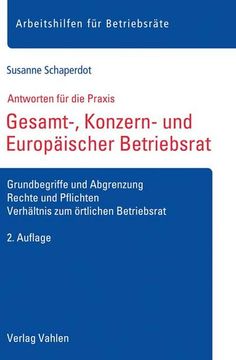 portada Gesamt-, Konzern- und Europäischer Betriebsrat (en Alemán)