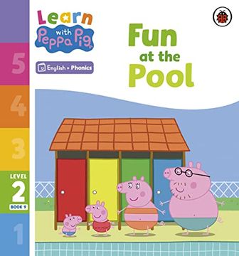 portada Learn With Peppa Phonics Level 2 Book 9 - fun at the Pool (Phonics Reader) (en Inglés)
