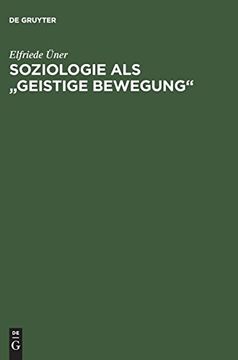portada Soziologie als Geistige Bewegung (en Alemán)
