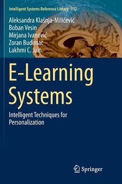 portada E-Learning Systems: Intelligent Techniques for Personalization (en Inglés)