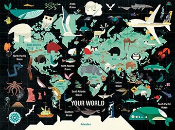 portada Mudpuppy Your World Puzzle (1000 Piezas) (en Inglés)