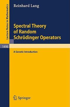 portada spectral theory of random schrodinger operators: a genetic introduction (en Inglés)
