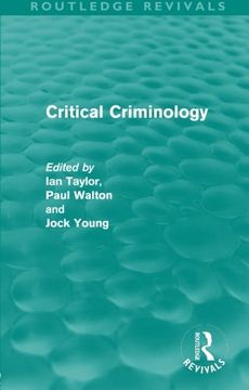 portada Critical Criminology (Routledge Revivals) (in English)