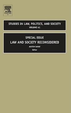 portada studies in law, politics, and society, volume 41: special issue: law and society reconsidered