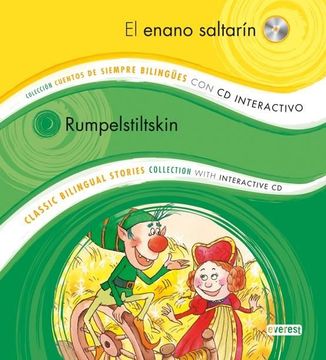 portada El Enano Saltarin = Rumpelstitskin (Cuentos de Siempre Bilingue) (Incluye cd Interactivo) (in Spanish)