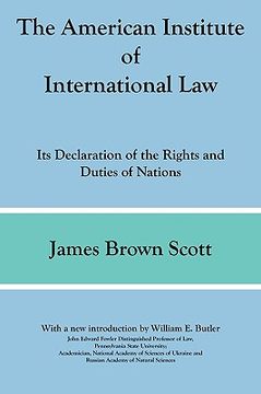 portada the american institute of international law (en Inglés)
