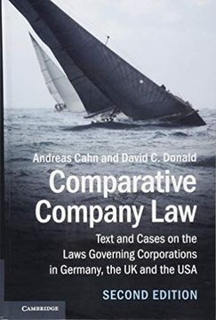 portada Comparative Company Law: Text and Cases on the Laws Governing Corporations in Germany, the uk and the usa (en Inglés)