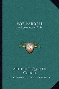portada foe-farrell: a romance (1918) (en Inglés)