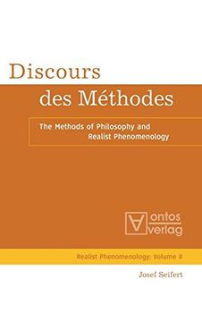portada Discours des Méthodes (Realistische Phänomenologie (in English)